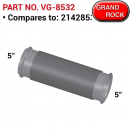 Volvo Replacement Pipe 2148532 - Fits 5x16 Flare/Bead Flex - Replaces VG-8532