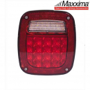 Maxxima 3 Stud LED Box Stop/Tail/Turn & Back-Up Light - Universal Fit, High Impact Acrylic Lens, Sealed Electronics