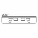 Mack MH COE & Superliner II 1986-1987 18 Inch Bumper with Fog, Tow, Hitch Cutouts