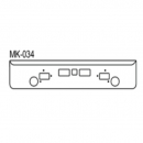 Mack F700 1981 Stainless Steel 18 Inch Bumper with Fog, Tow, Hitch Cutouts