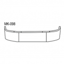 Mack CX613 & Vision 2001-2004 Stainless Steel 18 Inch Bumper with Mounting Holes