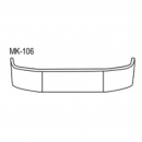 Mack CH 613 & SBA 1994-2004 Stainless Steel 18 Inch Bumper with Mounting Holes