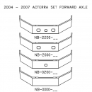 Chrome Steel Bumper for 2004-2007 Sterling Acterra Set Forward Axle - Customizable Options Available