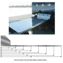 Smooth Stainless Deckplate with Cutout for Single Sided Airline Box - Durable and Sleek Design