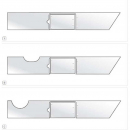 Freightliner FLD Upper Fairing Scuff Kits by Roadworks - Durable and Easy to Install