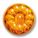 4 Inch Amber Grommet Light with Amber or Clear Lens