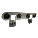 304 Stainless Steel Under Frame 2 Inch Light Bracket With 4 Holes