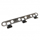 304 Stainless Steel Under Frame 2" Light Bracket with 6 Holes - Durable and Reliable