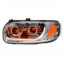 Heated LED Headlight With Chrome Interior Available With Either Black Or Chrome Interior