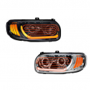 Heated LED Headlight with Chrome or Black Interior - Fits Various Models