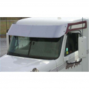 2005+ Freightliner Columbia/Century Mid Roof Sunvisor, 16 Inch, 3 Brackets, Light Hole Options