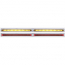 Stainless Steel Light Bracket with Two 19 LED 12 Inch Reflector Light Bars - Fits Most Truck Models