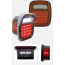 LED Reflector Universal Combination Light - 16 Red LEDs, 22 White LEDs, 10-Year Warranty