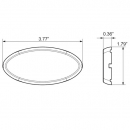 Amber Replacement Lens For MCL0030ABB Series Lights