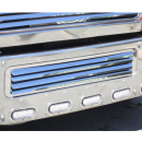 Stainless Steel Bumper Grille Inserts With 4 Louvers For Freightliner Coronado