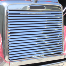 29 1/4" x 43 3/4" Stainless Steel Grille Insert With Louvered Bar For Freightliner Coronado