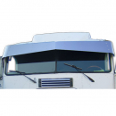 14" x 12" Stainless Steel Bowtie Visor For Freightliner