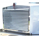 Stainless Steel Louvered Hood Grill For Kenworth