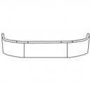 18" Stainless Steel Bumper With mounting Holes For Mack CX/Vision