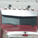 13" x 15" Stainless Steel Vs Style Visor For Peterbilt 359