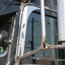 Stainless Steel Door Window Deflector For Peterbilt 379/389