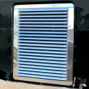 Stainless Steel Cab Over Louvered Hood Grill For Peterbilt 362