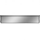 22" Stainless Steel American Eagle Blind Mount Bumper with Squared Ends and Mounting Plates