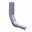 Roadworks 7 to 5 Inch Exhaust Elbow for Kenworth with 45 Inch Boxes and Single Mufflers