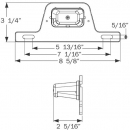 License Light With Plastic Bracket