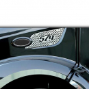 Peterbilt 579 2016+ Hood Vent Trim with '579' Cutout - Sleek, Durable Design