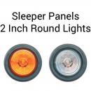 Kenworth W900L & T800 Gliders 1995-2006 62" Sleeper Panels with 5x 2" Round Lights