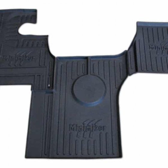 Durable International Floor Mats by Minimizer - Custom Fit, Mud & Spill Protection, Retention Hook for Secure Placement