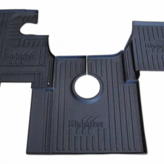 Durable International Floor Mats by Minimizer - Custom Fit, Mud & Spill Protection, Retention Hook for Secure Placement