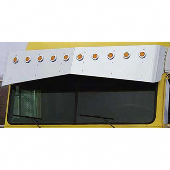 Freightliner Classic/FLD 16.5 Inch Drop Visor by Roadworks - Fits Freightliner Classic, FLD Condo