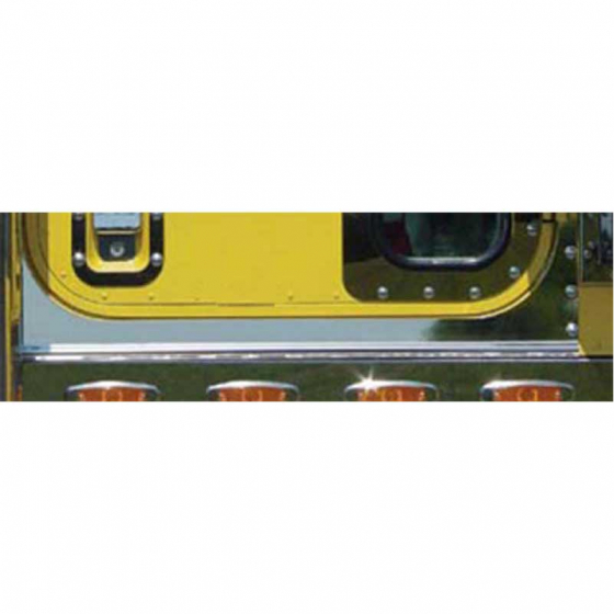 ROADWORKS International 9900I/IX Sleeper Under Door Panels with Dimples - Tape Mount, Pair - Not for Day Cab