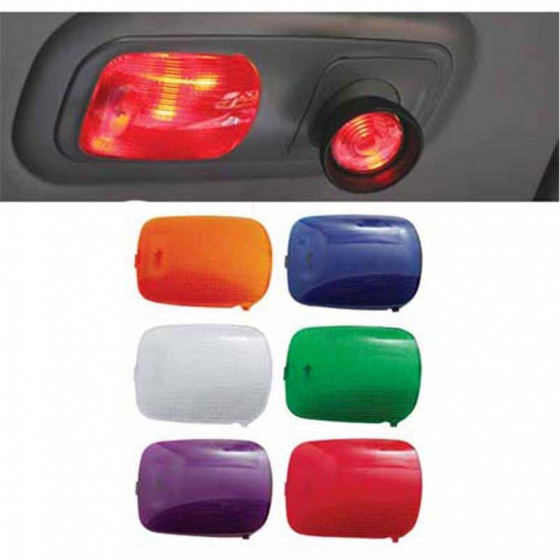 Peterbilt 2006+ Rectangular Dome Light Lens - 6 Colors, Fits Most Models, United Pacific Warranty