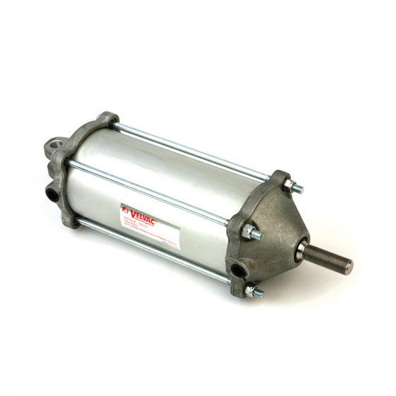 3-1/2 inch Air Cylinder, 100 psi, 962 lb Thrust, 918 lb Draw, Aluminum, Stainless Steel, 1 Year Warranty