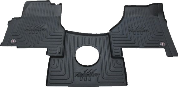 Durable International Floor Mats by Minimizer - Custom Fit, Mud & Spill Protection, Retention Hook for Secure Placement