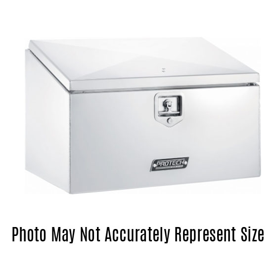 18x18x30 Aluminum Behind Cab Tool Box with Smooth Polished Slope Top