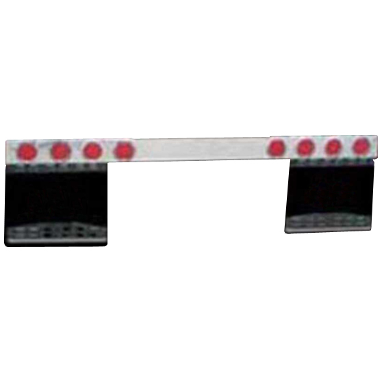 6" Or 8" Wide Rear Light Bar With (3) 4" Light Holes