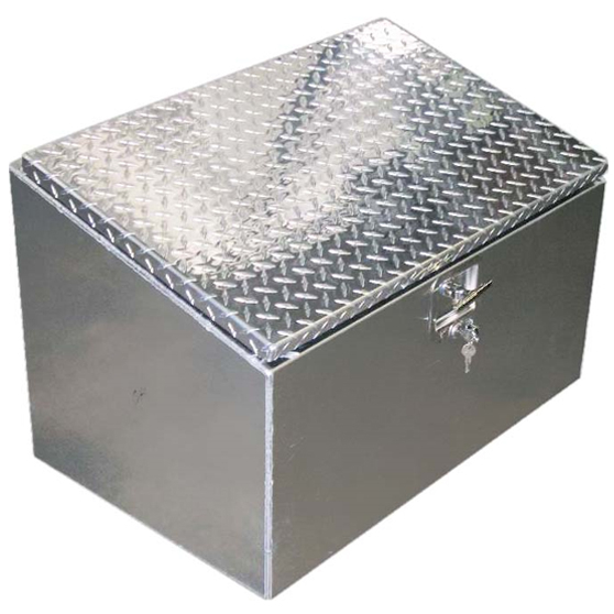 Diamond Plate Aluminum Tool Box With No Step