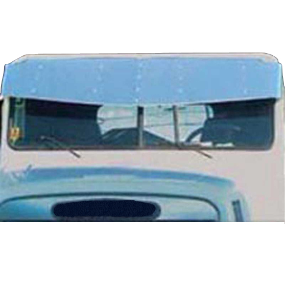 13" x 15" Stainless Steel Drop Visor For Freightliner