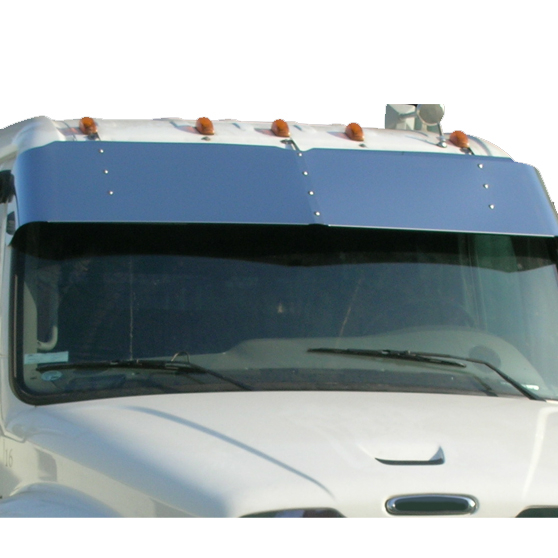 15" Stainless Steel Drop Visor For Freightliner