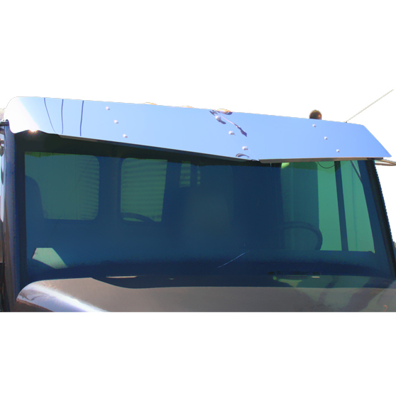 13" x 15" Stainless Steel V Style Visor For Freightliner