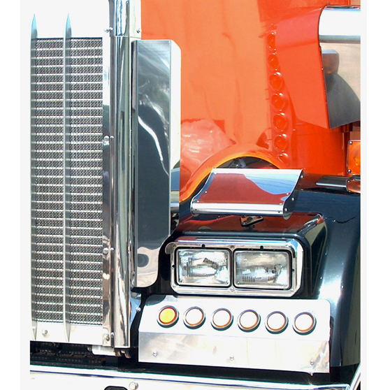 Stainless Steel Side Grill Deflector For Kenworth W900L