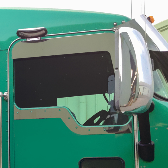 Stainless Steel Under Window Trim For Kenworth