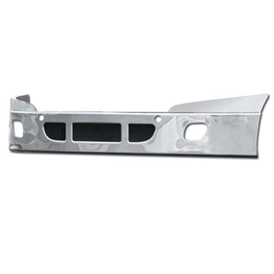 Freightliner 14" Stainless Clad Aluminum Bumper with Tow, Vent, Fog Light Holes for Cascadia 113BBC/125BBC 2008-2018