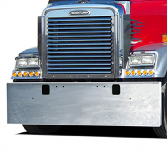 Freightliner Classic 2004-2007 Heavy Duty Chrome Box Bumper with Tow Hole