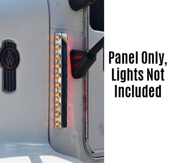 Peterbilt 17 Inch Filter Light Panel with 10 3/4 Inch Light Holes - Durable and Precise Fit