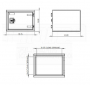 24 Inch Wide Standard T-Handle Smooth Aluminum Toolbox